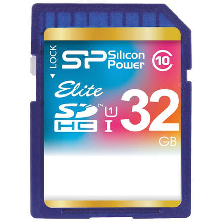 SecureDigital 32Gb Silicon Power Elite HC UHS-1/ Class10 (SP032GBSDHAU1V10)