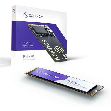 Внутренний SSD-накопитель 512Gb Solidigm SSDPFKNU512GZX1 P41 Plus Series M.2 2280 PCIe NVMe 3.0 x4