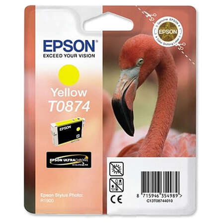 Картридж EPSON T0874 Yellow для Stylus Photo R1900 C13T08744010
