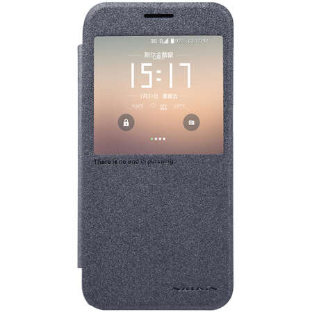Чехол для Samsung G930F Galaxy S7 Nillkin Sparkle Leather Case черный  