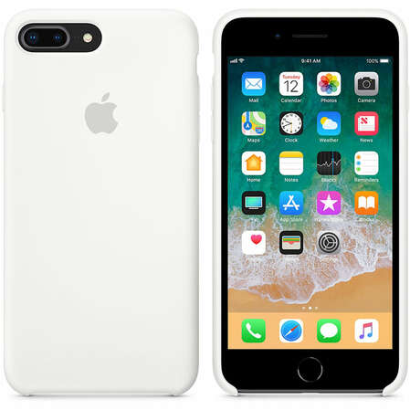 Чехол для Apple iPhone 8/7 Plus Silicone Case White  