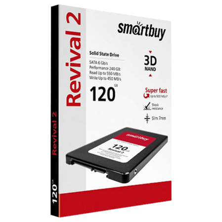 Внутренний SSD-накопитель 120Gb Smartbuy Revival 2 SB120GB-RVVL2-25SAT3 SATA3 2.5" 