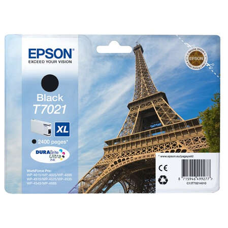 Картридж EPSON T7021 XL Black для WorkForce Pro 4000/4500 C13T70214010