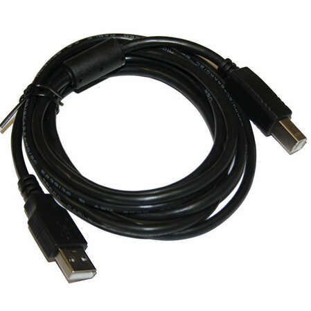 Кабель USB2.0 тип А(m)-В(m) 3.0м. c ферритовыми кольцами, позол конт