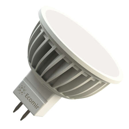 Светодиодная лампа ECOMIR MR16 GU5.3 4W 12V 43088 желтый свет, матовая 