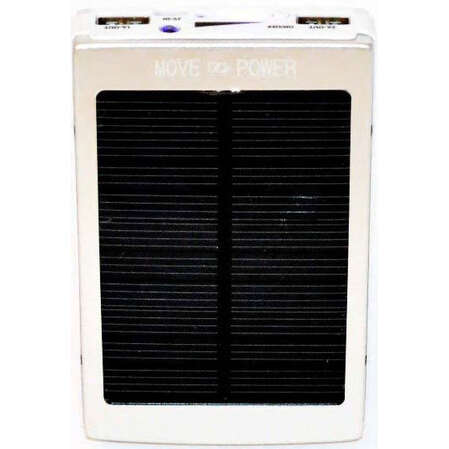 Внешний аккумулятор KS-is KS-225 13800mAh встроенная солнечная панель белый
