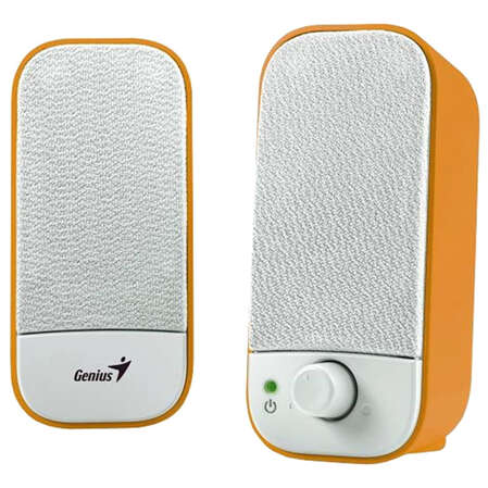 2.0 Колонки Genius SP-A120 2*2W White/Orange USB