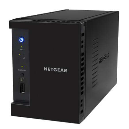 Сетевое хранилище NAS NETGEAR ReadyNAS RN102, 2x2.5/3.5HDD Hotswap, iSCSI, Raid 0, 1, Marvel 1.2ГГц, 512Mb, 1xGbLAN, 1xUSB2.0, 2xUSB3.0 (RN10200-100EUS)