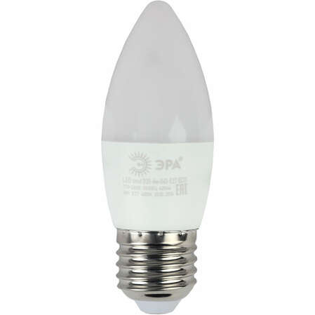 Светодиодная лампа ЭРА ECO LED B35-6W-827-E27 Б0020620