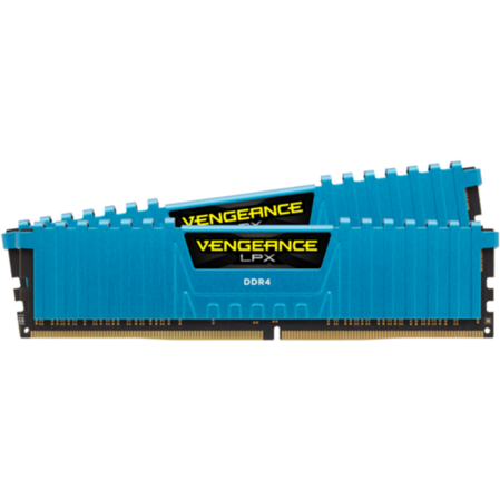 Модуль памяти DIMM 16Gb 2х8Gb DDR4 PC24000 3000MHz Corsair Vengeance LPX Blue Heat spreader, XMP 2.0 (CMK16GX4M2B3000C15B)