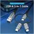 Адаптер USB3.0 - Micro-B, USB-C, Lightning M Vention (CQJHF)