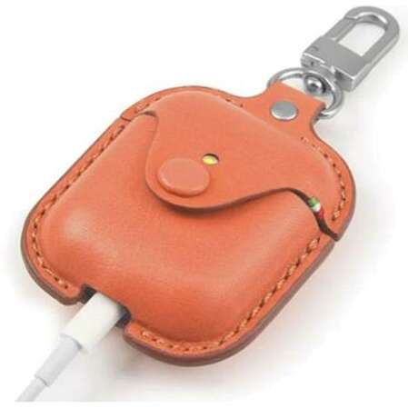 Чехол Cozistyle Leather Case для Apple AirPods оранжевый
