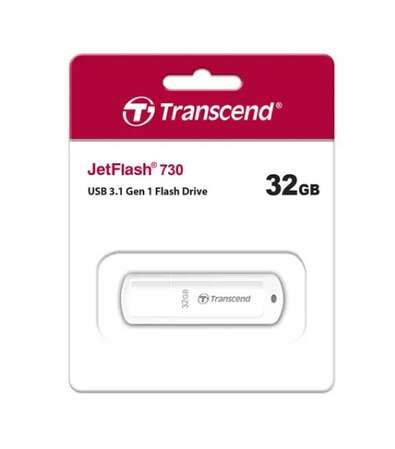 USB Flash накопитель 32GB Transcend JetFlash 730 (TS32GJF730) USB 3.0 Белый