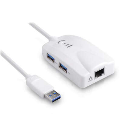 Адаптер USB3.0 - RJ45 (1Gbps) Greenconnect (GC-U3CL02) + 3port Hub