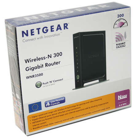 Беспроводной маршрутизатор NETGEAR WNR3500L 802.11n 300Мбит/с 4xGbLAN USB