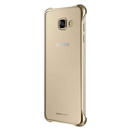 Чехол для Samsung Galaxy A7 (2016) SM-A710F Clear Cover золотистый
