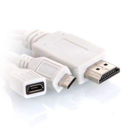 Адаптер MHL-HDMI для смартфонов и планшетов microUSB(M) - HDMI(M) + Micro USB(F) Greenconnect (GC-MU2HD2)