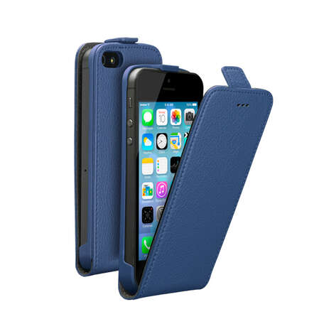 Чехол для iPhone 5/iPhone 5S Deppa Flip Cover, синий