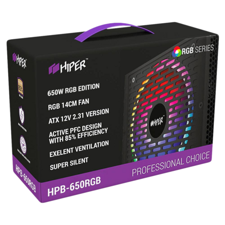 Блок питания 650W HIPER HPB-650RGB