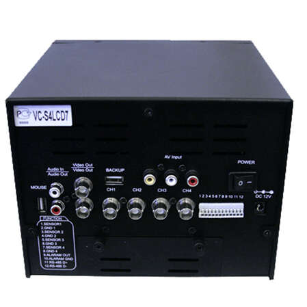 Video Control VC-S4LCD7, 1xHDD, LAN, 4xBNC in, 2xBNC out, VGA выход, 2хUSB, аудио 1x in/1x 