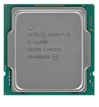 Процессор Intel Core i5-11400, 2.6ГГц, (Turbo 4.4ГГц), 6-ядерный, L3 12МБ, LGA1200, OEM