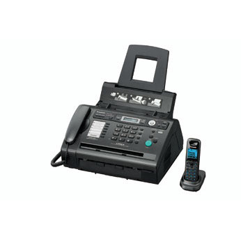 Факс Panasonic KX-FLC418RU черный лазерный, Dect трубка, АОН, автоответчик, копир