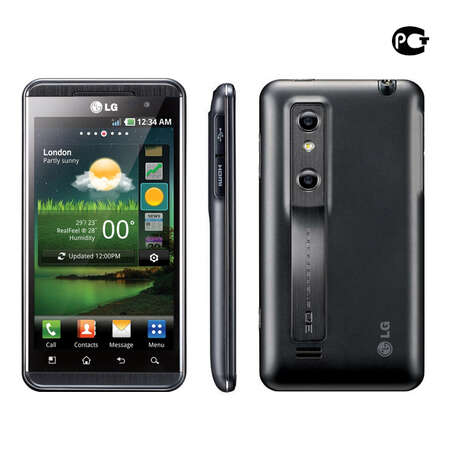 Смартфон LG P920 metal black