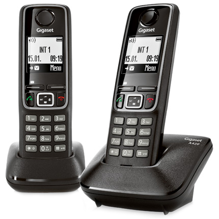 Радиотелефон Gigaset A420 Duo черный