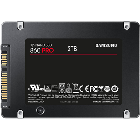 Внутренний SSD-накопитель 2048Gb Samsung 860 Pro Series (MZ-76P2T0BW) SATA3 2.5"