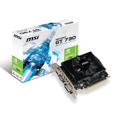Видеокарта MSI GeForce GT 730 2048Mb, N730-2GD3V2 DVI, HDMI, VGA Ret 