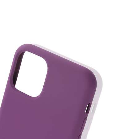Чехол для Apple iPhone 11 Pro Max Brosco Softrubber фиолетово-красный