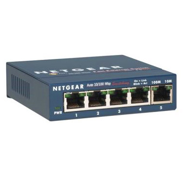 Коммутатор NETGEAR ProSafe FS105 неуправляемый 5 портов 10/100 Мбит/с