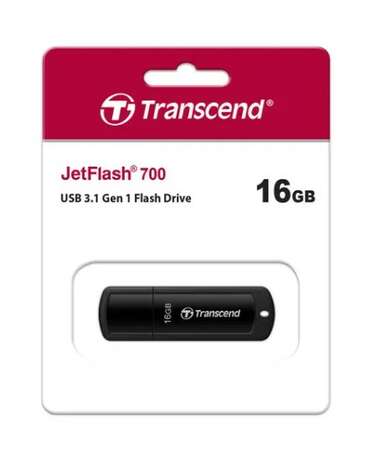 USB Flash накопитель 16GB Transcend JetFlash 700 (TS16GJF700) USB 3.0 Черный 