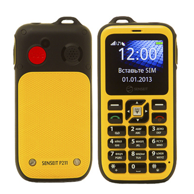 Защищенный телефон Senseit P211 Orange Black 