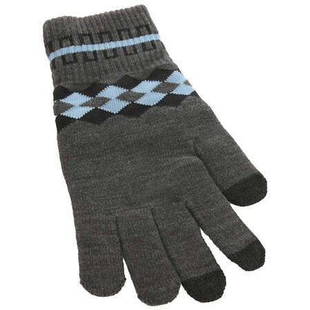 Перчатки для сенсорных дисплеев Human Friends "Fiver" серый, размер: универсальный