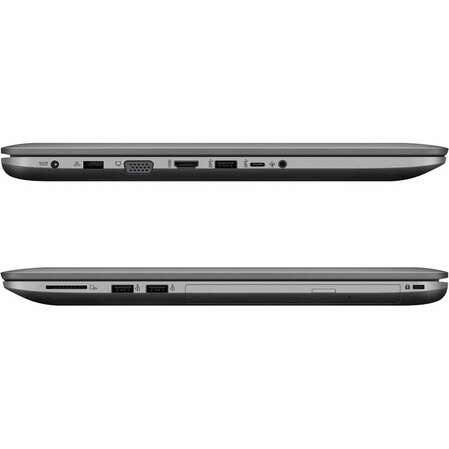 Ноутбук Asus X756UW-T4081T Core i7 7500U/8Gb/1Tb+128Gb/NV GTX960M 4Gb/17.3" FullHD/DVD/Win10 Grey