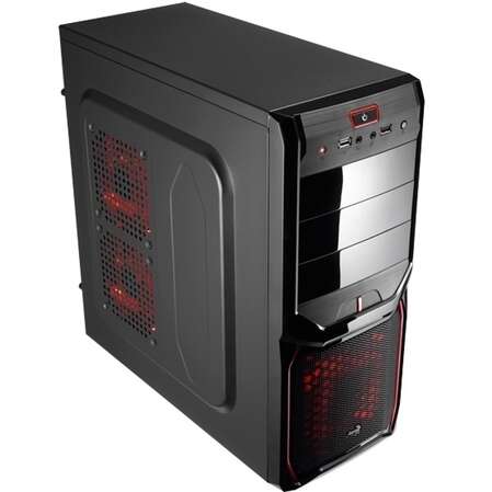 Корпус ATX Miditower AeroCool V3X Advanced Devil Red Edition 700W Black/Red