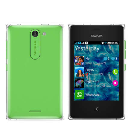 Мобильный телефон Nokia Asha 502 Dual Sim Green 