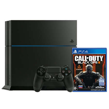 Игровая приставка Sony PS4 1Tb Black + Call of Duty:Black OPS 3