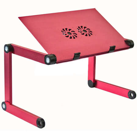 Стол-подставка для ноутбука ASX X7 с вентилятором, розовый + Mouse Pad