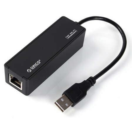 Адаптер USB2.0 - RJ45 (1Gbps) Orico UTR-U2 черный
