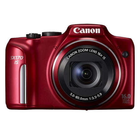 Компактная фотокамера Canon PowerShot SX170 IS Red