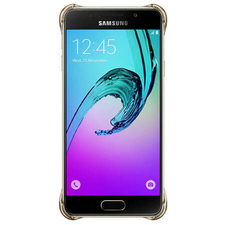 Чехол для Samsung Galaxy A3 (2016) SM-A310F Clear Cover золотистый