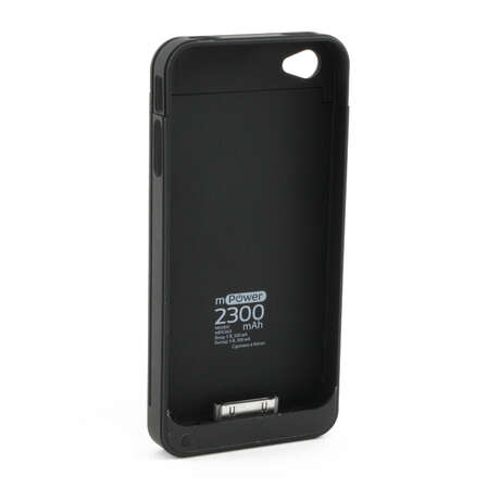 Чехол с аккумулятором для iPhone 4 / iPhone 4S Gmini mPower Case MPCI43 2300mAh черный
