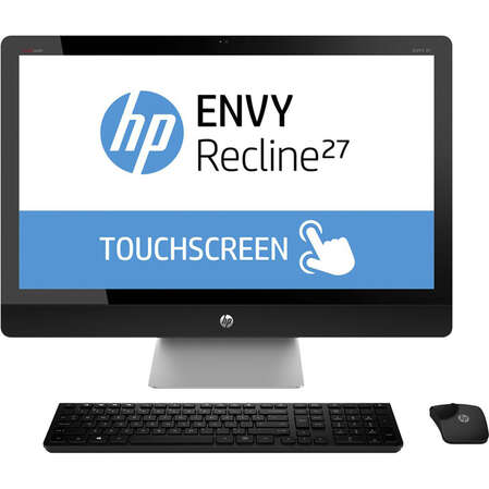 Моноблок HP Envy Recline 27-k001er D7E72EA 27" FHD Touch i7-4770T/8Gb/1Tb+8Gb SSD/GT730A 1Gb/Win8EM64 kb+m