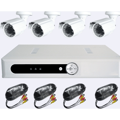 Комплект видеонаблюдения Video Control VC-4SD5A-HD, 4 Камеры VC-IR7007CW-HD, 1 регистратор VC-D5AUSB-HD, 4 кабеля видео+питание по 20метров, БП