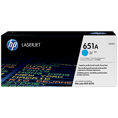 Картридж HP CE341A №651A Cyan для LaserJet 700 Color MFP 775 (16000стр)