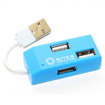4-port USB2.0 Hub 5bites HB24-201BL Синий
