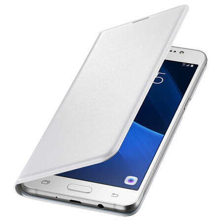 Чехол для Samsung Galaxy J7 (2016) SM-J710FN Flip Wallet белый 