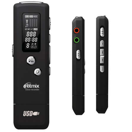 Диктофон Ritmix RR-650 8Gb Black